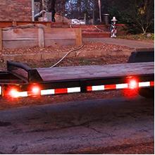 Nilight 10PCS 3/4 Inch Round LED Clearance Light LED Front Rear Side Marker Indicator Light Bullet Marker Light Red eyes leds for car Truck Automotive