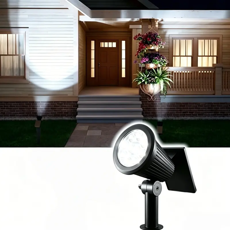 Solar Powered Projector Light, RGB Color Changing Outdoor Garden Light, Easy To Install Light for Wall, Stairs, Terrace, Yard, Pool, Studio Photography, Solar Lights Outdoor, Yard Lighting, Outdoor Waterproof Lights, Outside Light