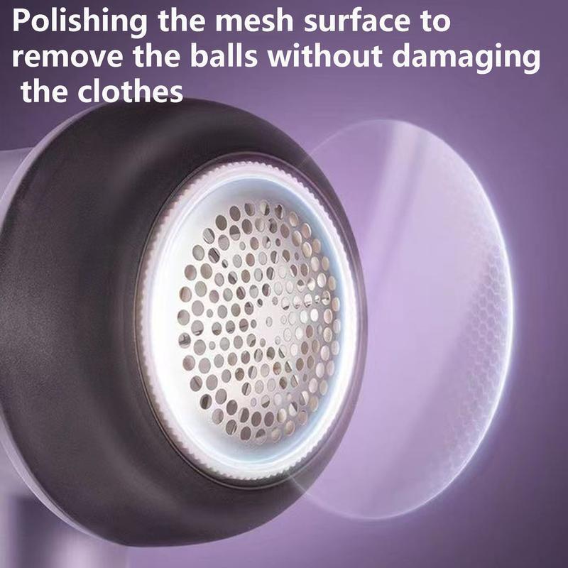 6-Pack Replaceable Blades Fabric Shaver, Rechargeable Portable Lint Remover with LED Display, Removes Pilling From Clothes, Furniture, and Blankets