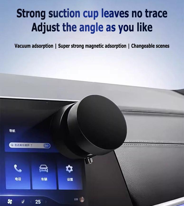 NganGee Vacuum Magnetic Phone Stand. Foldable And Retractable, Strongmagnet, Portable, Multi-Scene Useeasy To Use, Zero Bubbles, Your Screenstays Spotless