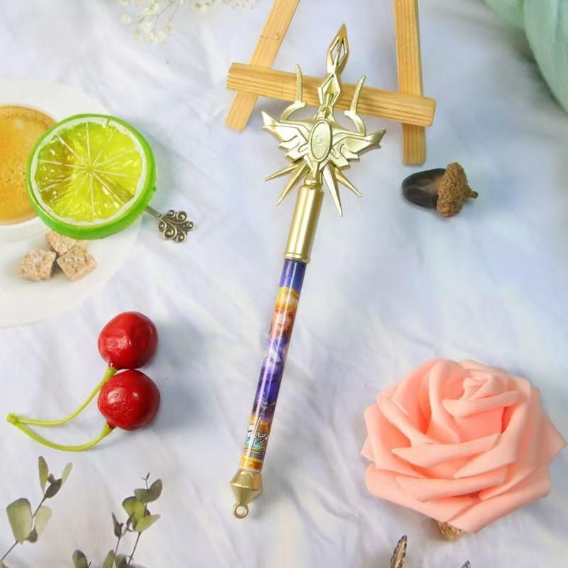 4pc Anime Weapon Design Pens, Trident Gun Ballpoint Pen, Creative Stationery Neutral Pen, Office Signature Pen, Ideal Gift for Back-To-School Season