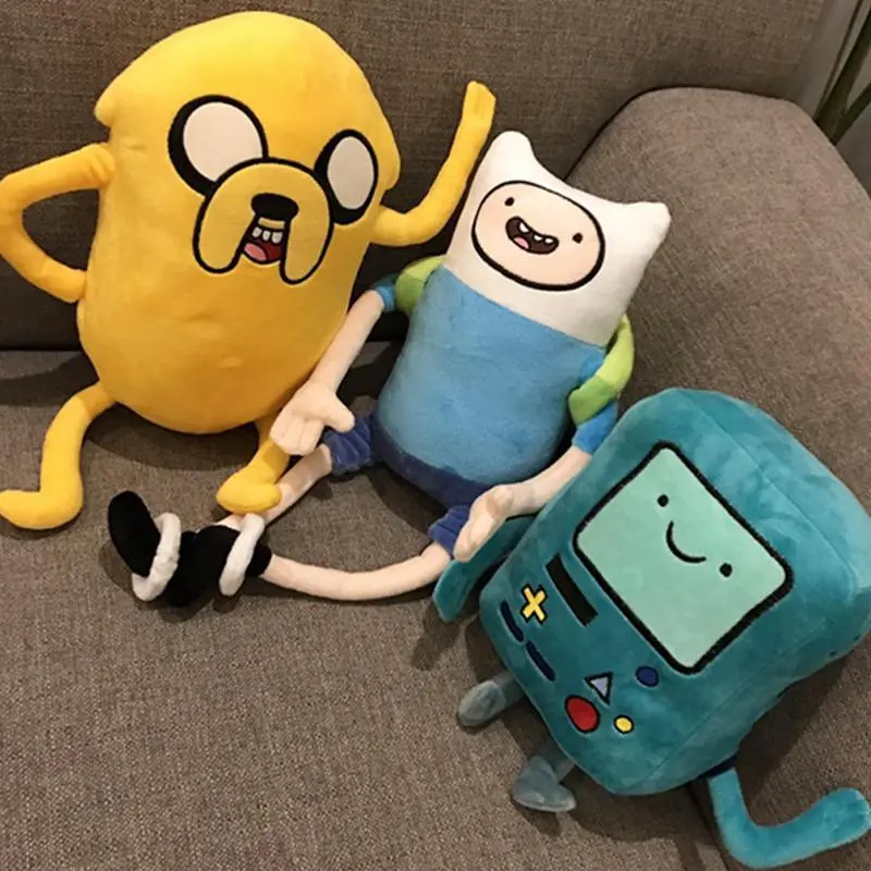 2026 Hot selling toys cute big size Adventure Time Plush Toys Finn Jake Soft Stuffed Animal Dolls Party Role girl boy birthday gift anime plush toy Internet-famous toy