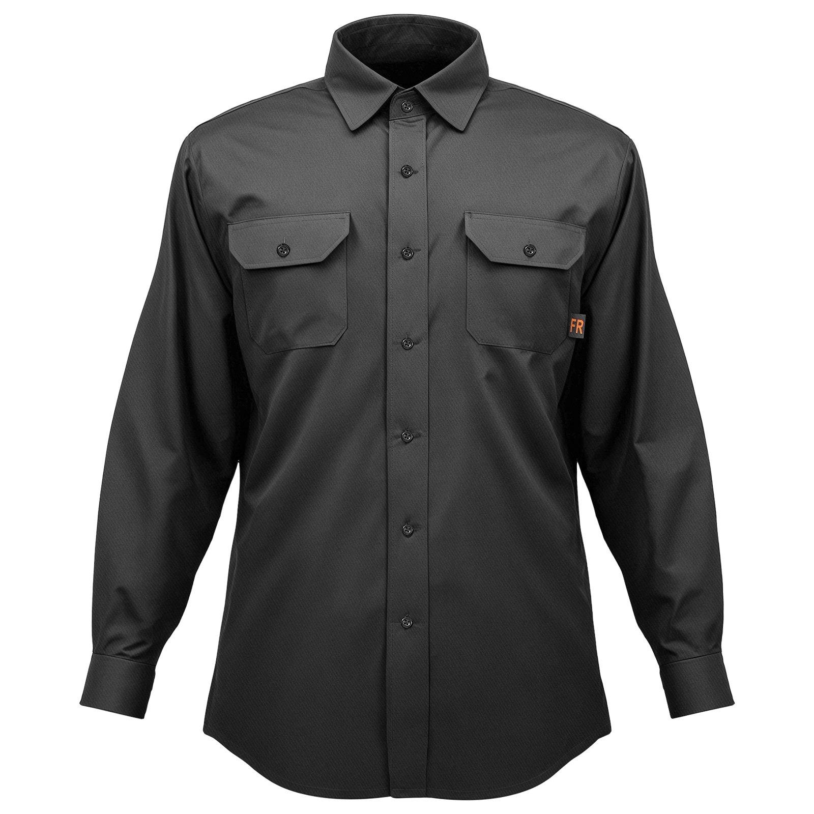 VEVOR Flame Resistant Welding Jacket, 7oz.FR Shirts for Men, Machine Washable Cotton Heat-Resistant Welding Shirt, Meets ATPV 9.2 Cal/cm² Arc Rating - XL Size