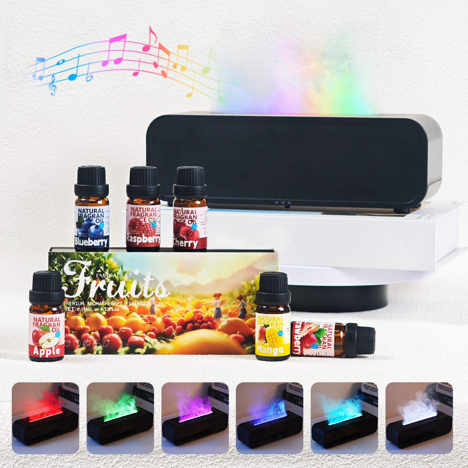 Fruits Essential Oil Set Gift, Aroma Diffuser & Humidifier, Long-Lasting Scent, Ideal for Home Use, Perfect Holiday Present