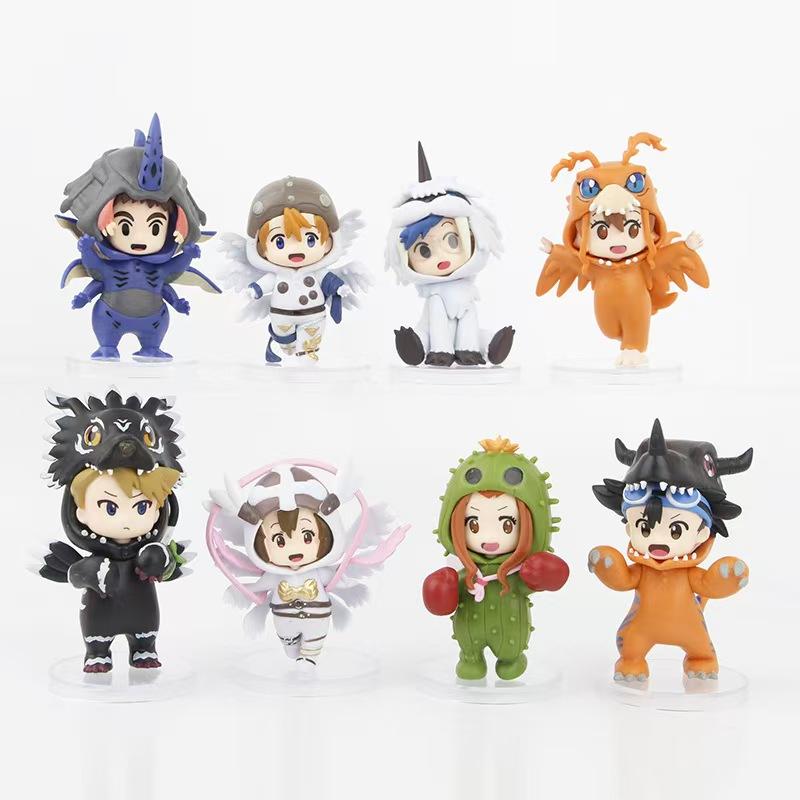 Anime Digimon Adventure Figure Toys Kawaii Digital Monster Agumon Figurine Cute Gabumon PVC Model Desktop Ornament BIrthday Gift
