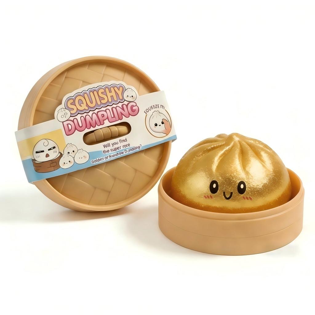 Cute Big Bun Decompression Toy, Relieves Anxiety, Soft Tpr Material, Unboxing Surprise, Holiday Gift, Office Desktop Accessory, Squishy, Squishies Fidgets