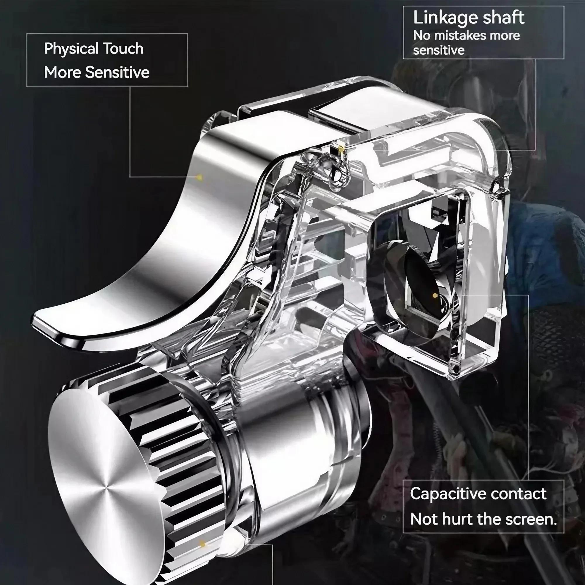 Mobile Phone Game Controller, High Sensitivity L1r1 Trigger Handle Set, Mobile Game Accessories for Pubg Mobile & Cod Mobile, Console, Game Pad