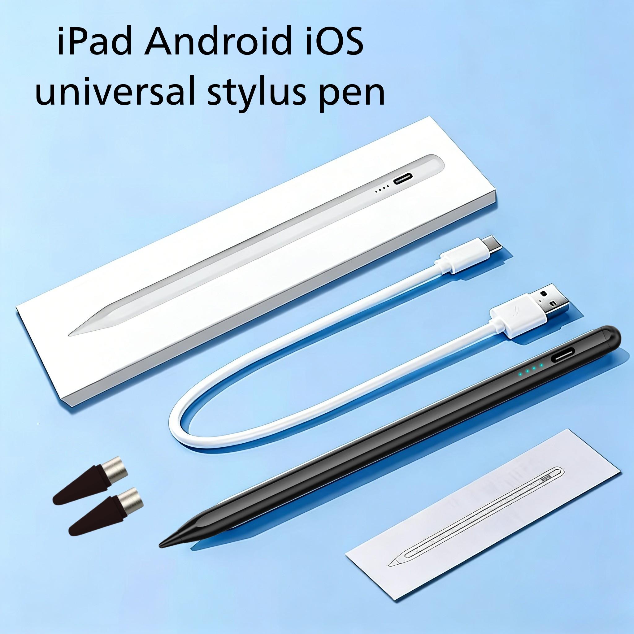 Touchscreen Stylus Pen Compatible with iPhone iPad Android Tablets, Universal Fine Tip Magnetic Adsorption, Lithium Battery