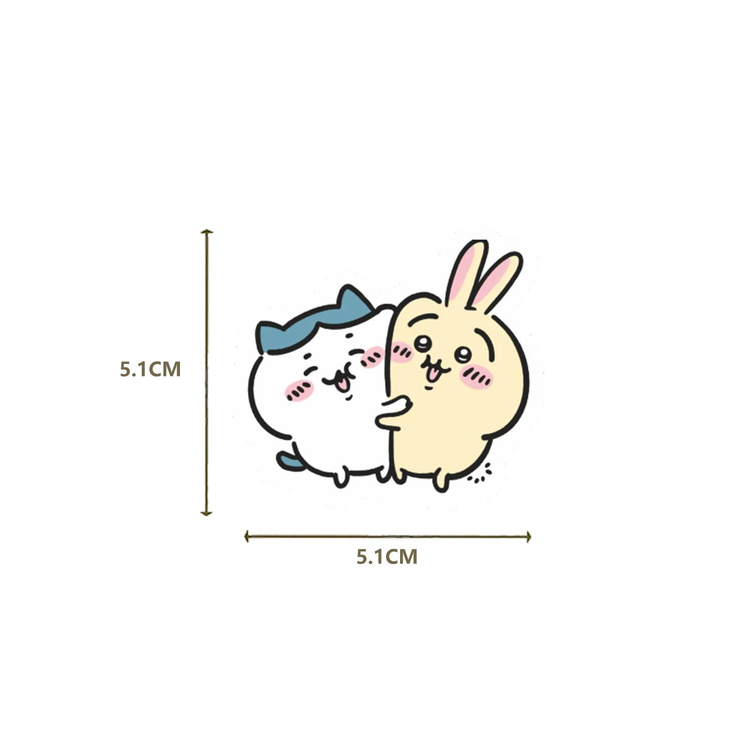 50pcs Chiikawa Kawaii Stickers Pack, Sticker Sheets, Waterproof Cute Japanese Anime Character Decals for Laptop, Water Bottle, Journal & Scrapbook, Anime Fan Gift