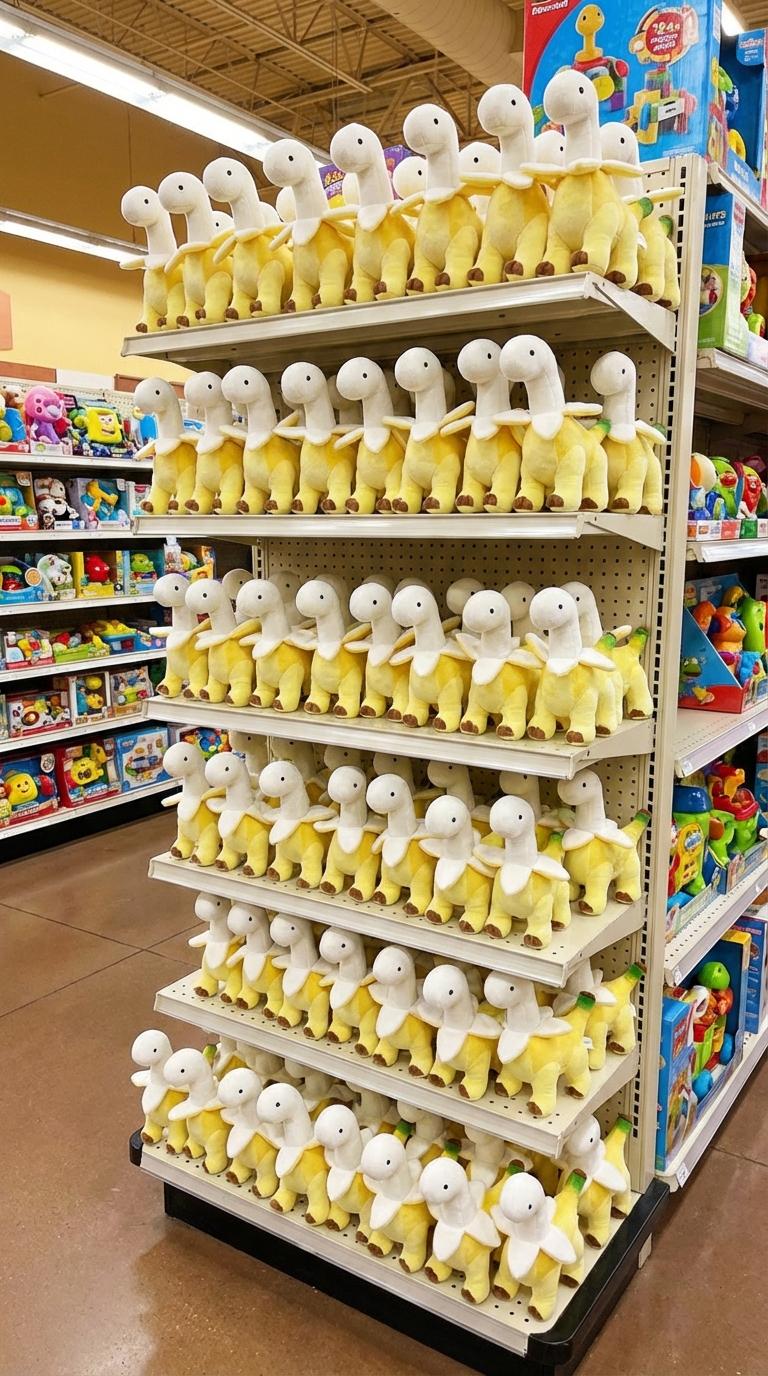 Adorable Banana Dragon Plush - Ultra-Soft Stuffed Dinosaur Toy - Fun & Creative Soothing Doll - Kawaii Room Accessory & Birthday Present