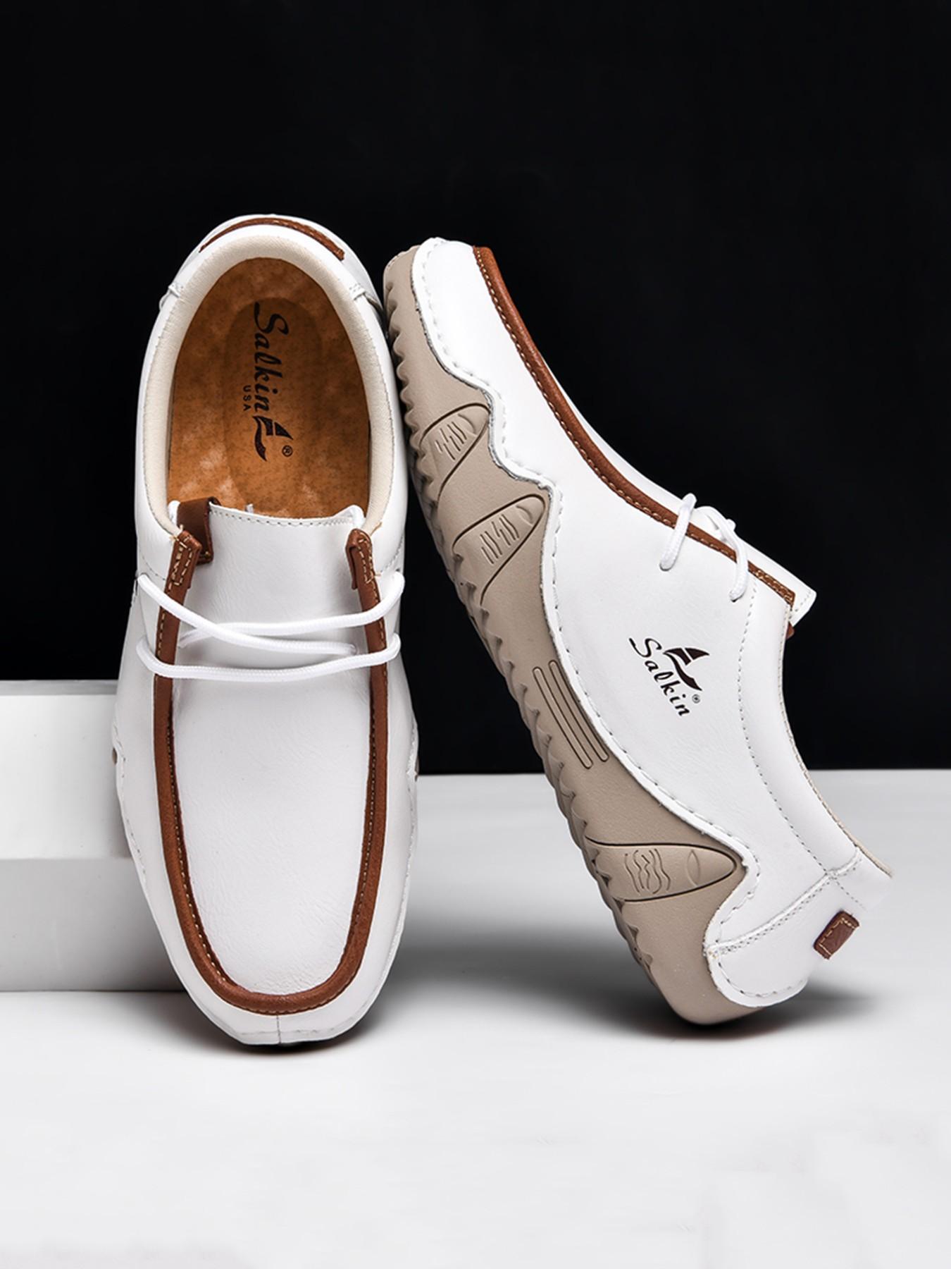 Women's Fashion Loafers, Couples' Hand-Stitched Low-Top Casual Shoes, Lightweight Comfortable Anti-Slip Wear, Ideal for Daily Use & Office