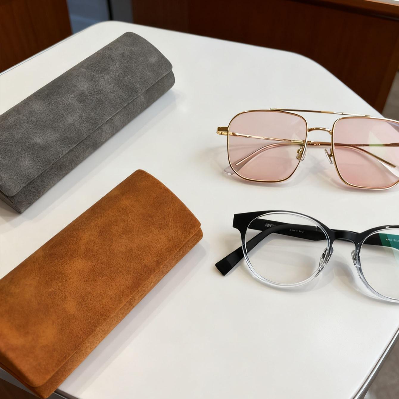 Luxury Magnetic Eyeglass Case, Portable High-End Storage Box, Simple Design, Style, Lightweight, Elegant Eyewear Organizer