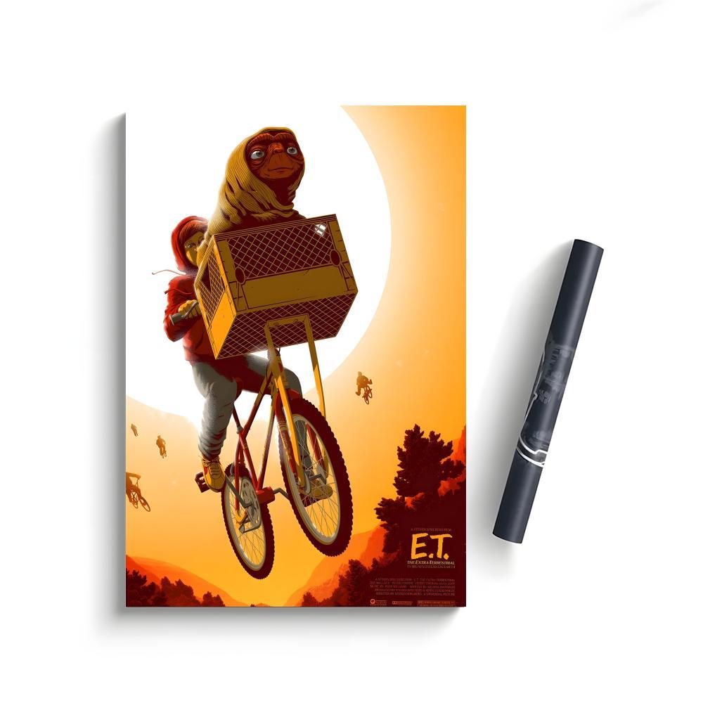 Alien Movie Retro Poster Self-Adhesive Waterproof Art Sticker, Aesthetic Minimalist Wall Poster for Coffee Shop, Bar & Home Room Decor