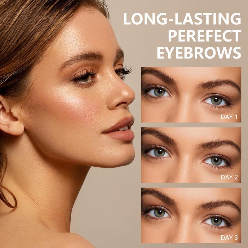 QICIY Waterproof Eyebrow Gel Long-lasting Formula Natural Shedding Tint Safe Ingredients 10g Easy Peel-off Perfect for Daily Use Women's Eye Makeup Tool tiktok shop Eyebrow Pencil brown tattoo color