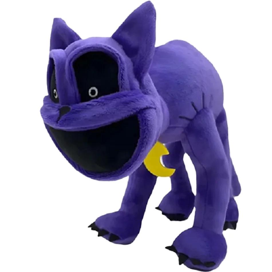 ///30CM Smiling Little Animal Plush Toys Purple Cat Soft Stuffed Plushie Miss Delight Doll Decoration Birthday Present Gifts