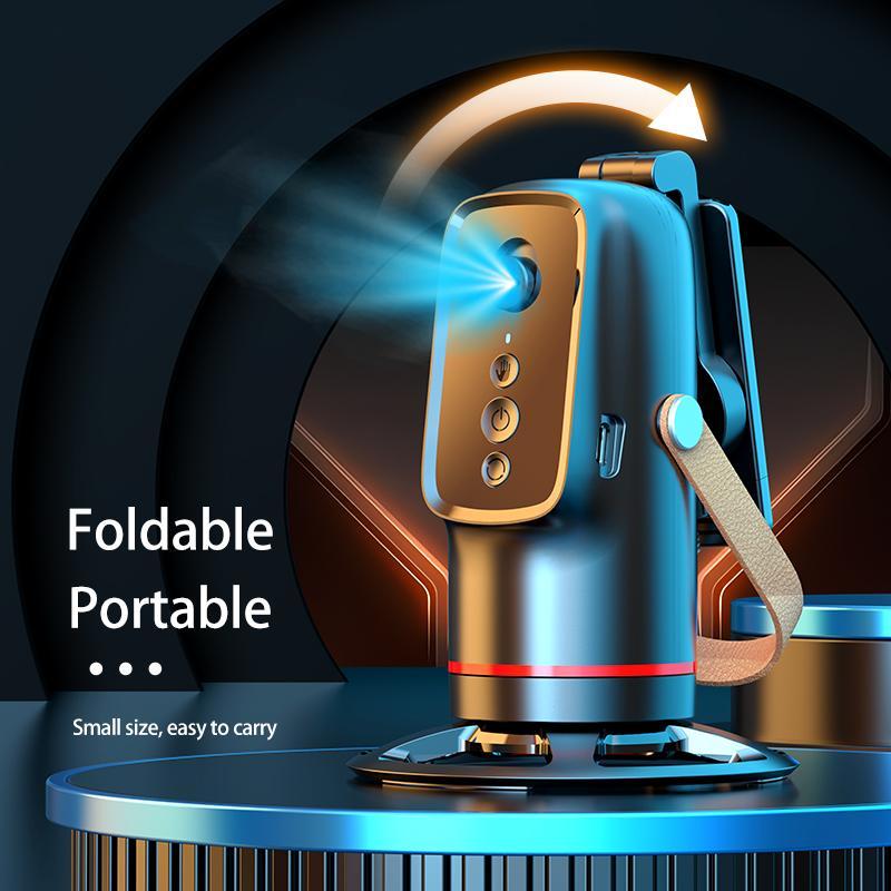 5-In-1 Smart Face Tracking Gimbal with Tripod, Wireless Selfie Remote, Light, Auto Rotation, Phone Stabilizer, Smartphone Vlogging Kit, Video Camera Accessory Kit