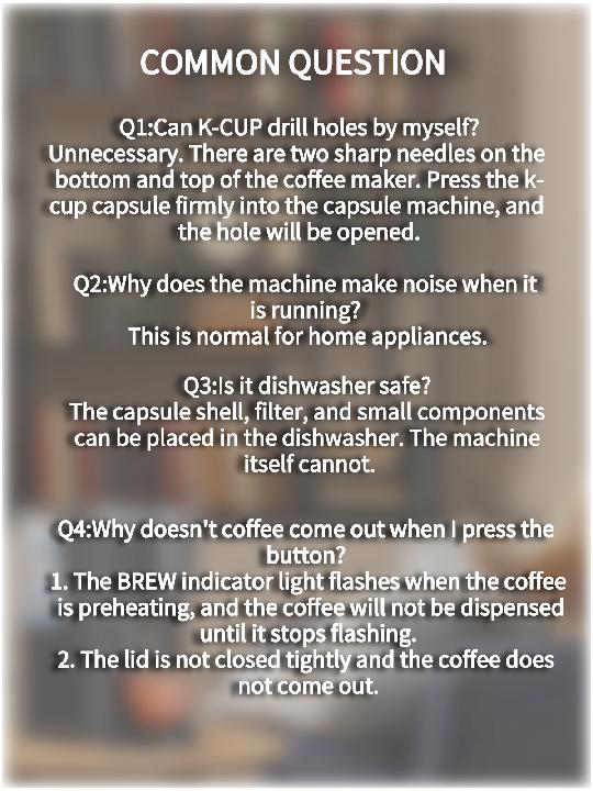 COWSAR Single Serve Coffee Maker, Coffee Brewer for K-Cups Pods and Ground Coffee, Capsule Coffee Machine with 40oz Water Tank, 5 Brew Sizes Up To 14cz, Black