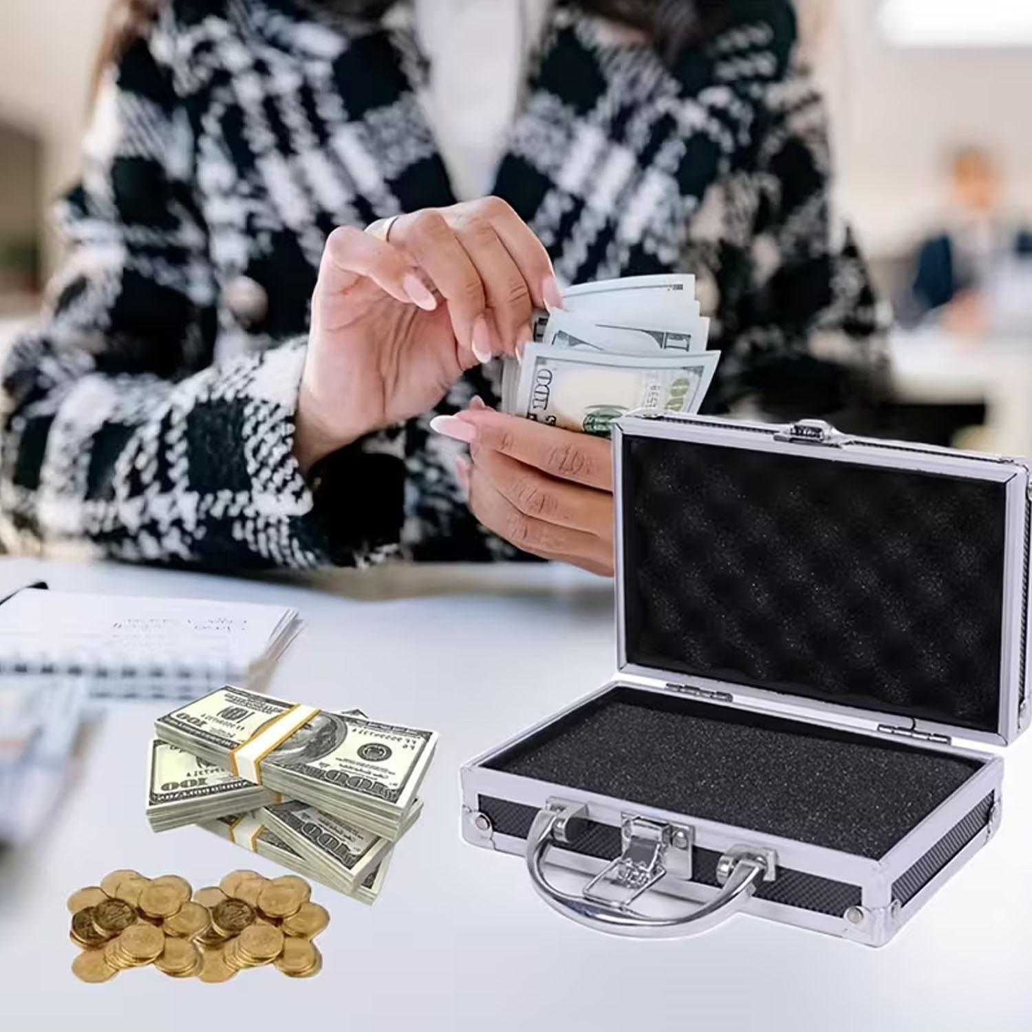 Portable Handheld Box, Multifunctional Cash Storage for Jewelry, Valuable Items, Money, Coins, Keys, Home Organizer, Office Desktop Holder, Jewelry Storage Unit