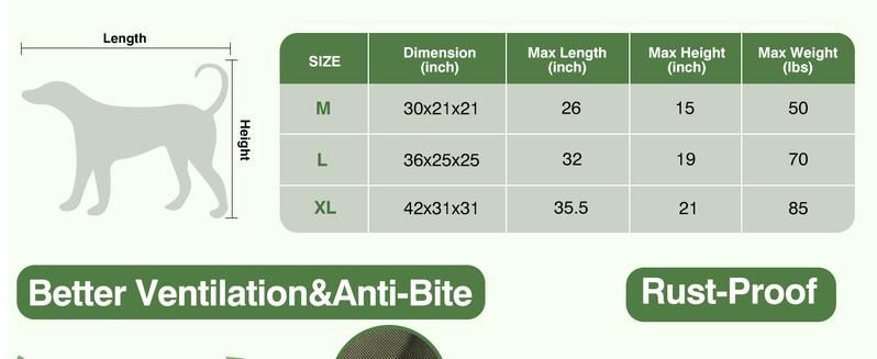 Collapsible Travel Dog Crate for Medium Large Dogs, Portable Oxford Cloth Dog Crate 4-Door Foldable Soft Kennel with Chew-Proof Mesh Windows for Indoor & Outdoor Travel,with Storage Bag,Green