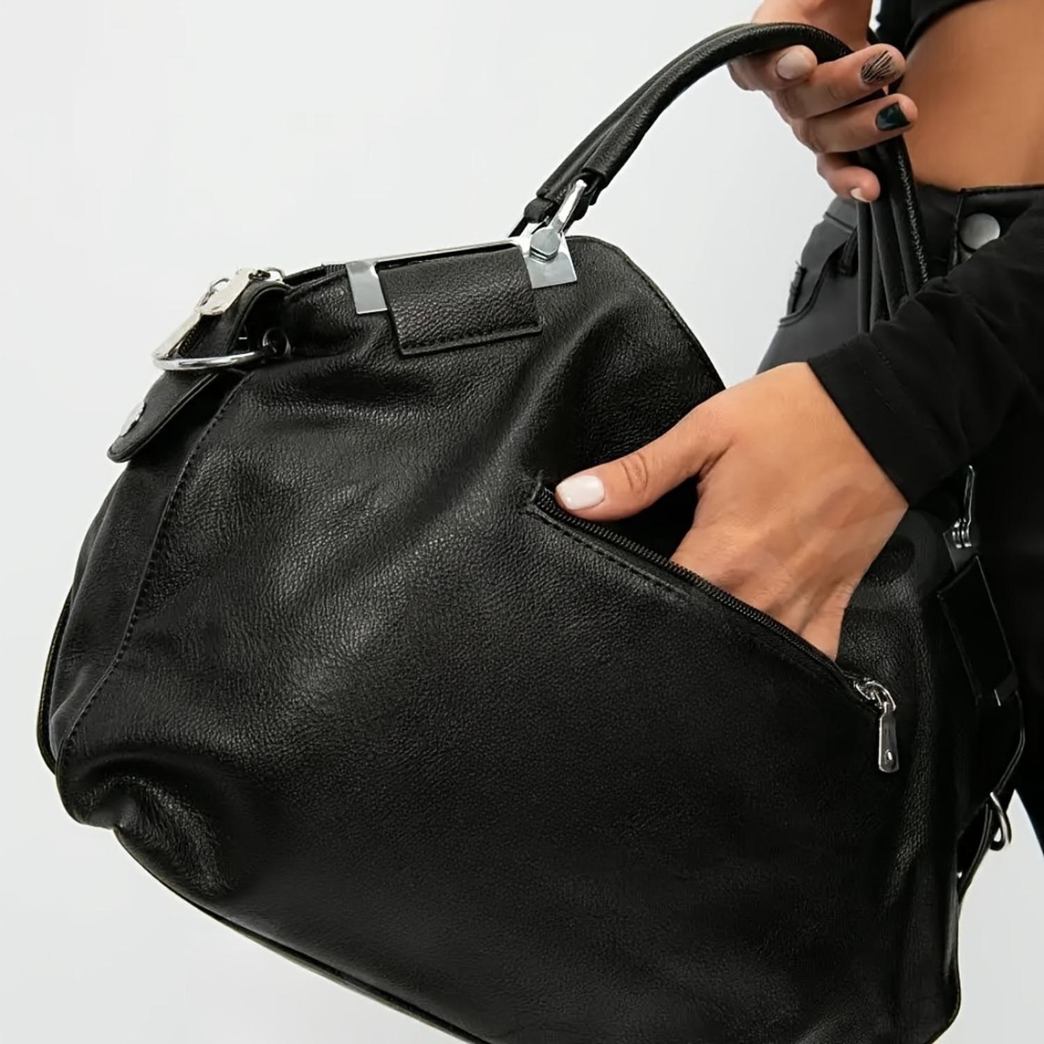 Ladies' Fashion Luxury Tote Bag Casual Trendy Bag Large Capacity Elegant Commuter Handheld Shoulder Bag Elegant Embossed Bag