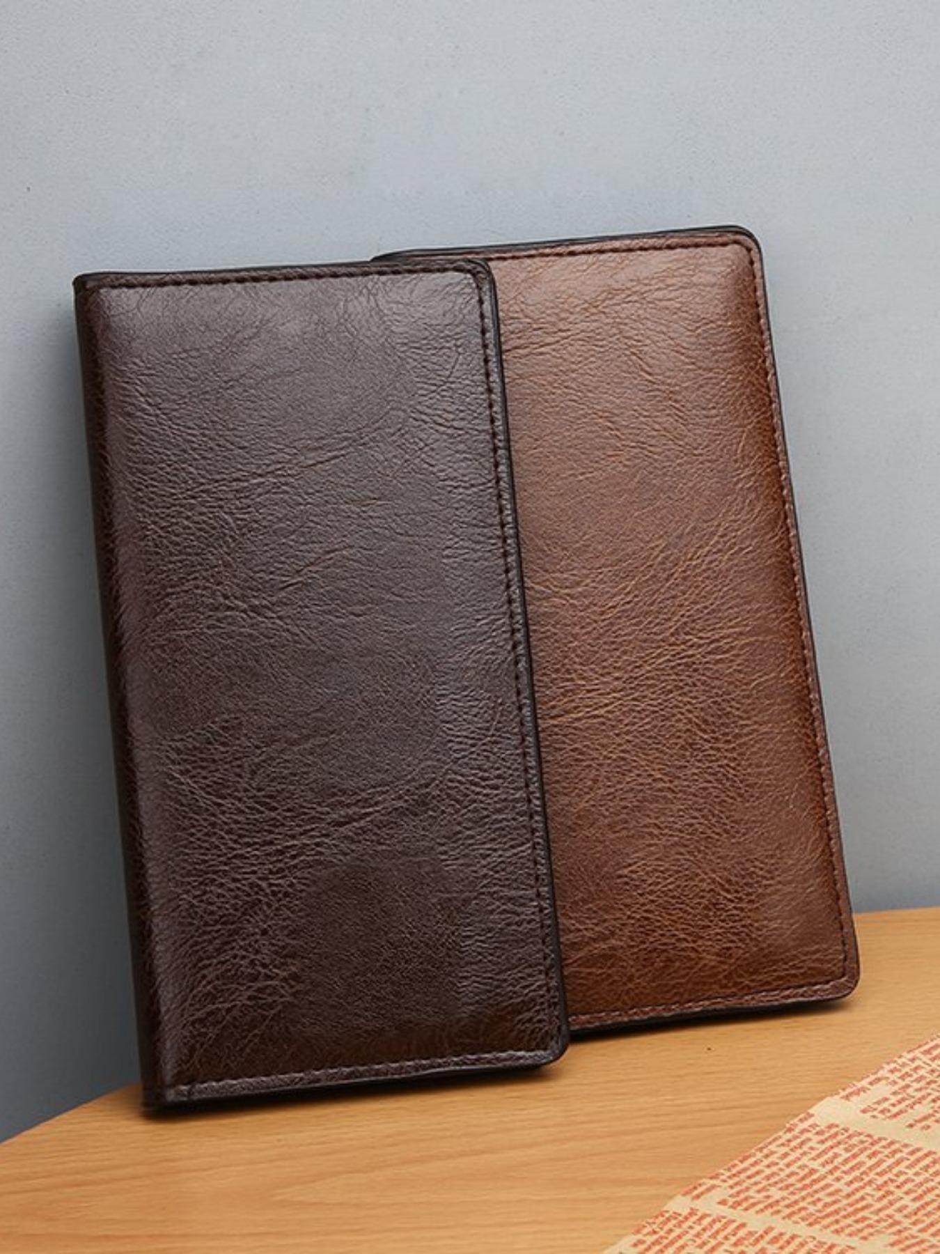 Vintage Long Wallet for Men, 2026 New Business Casual Large Capacity Handheld Bag, Multi-Card Slot Money Clip Card Holder