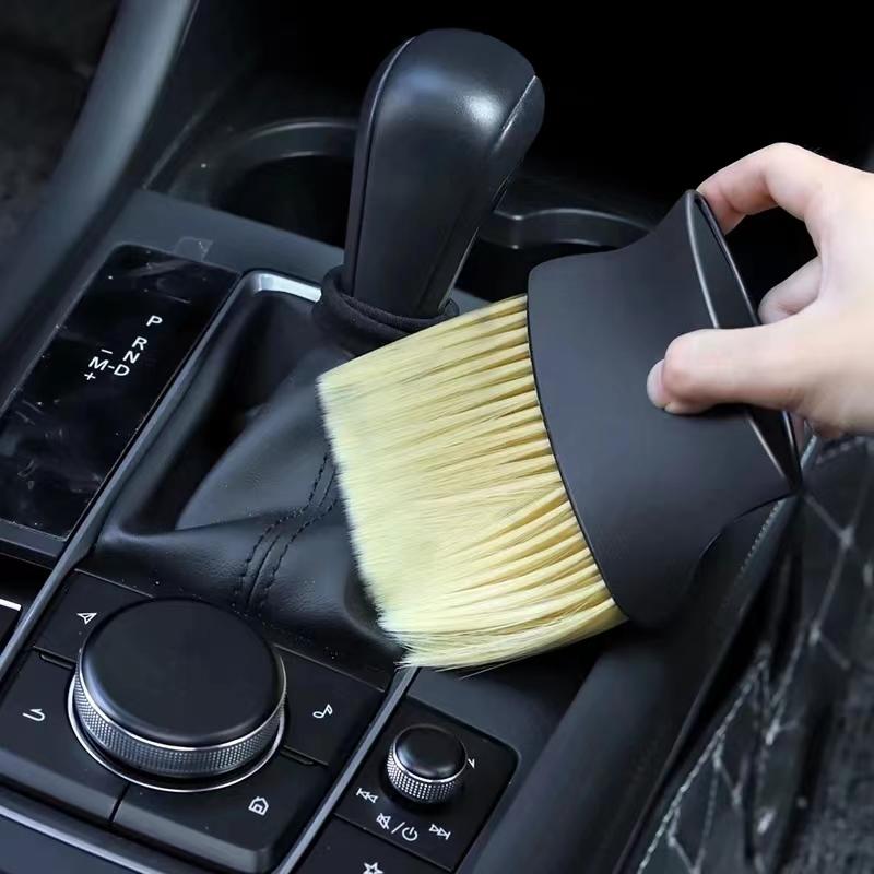 Car Interior Cleaning Brush, Soft Dust Sweeping Brush Tool for Car Detailing, Air Vent Gap Cleaning Brush, Multi-Purpose Car Wash Cleaning Tool for Dashboard, Keyboard and Narrow Spaces, Detail Brushes Car Detailing, Car Washing Brush