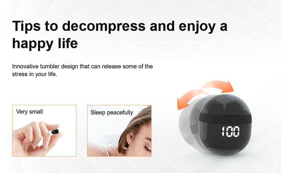 MSHUKCOE Sleep Earbuds for Side Sleepers, Bluetooth Wireless Soft Earbuds for Sleeping, Sleep Earphones Ear Buds Noise Cancelling, Headphones for Sleeping on Side, Tiny Invisble Earbud Small Ears Canal Work