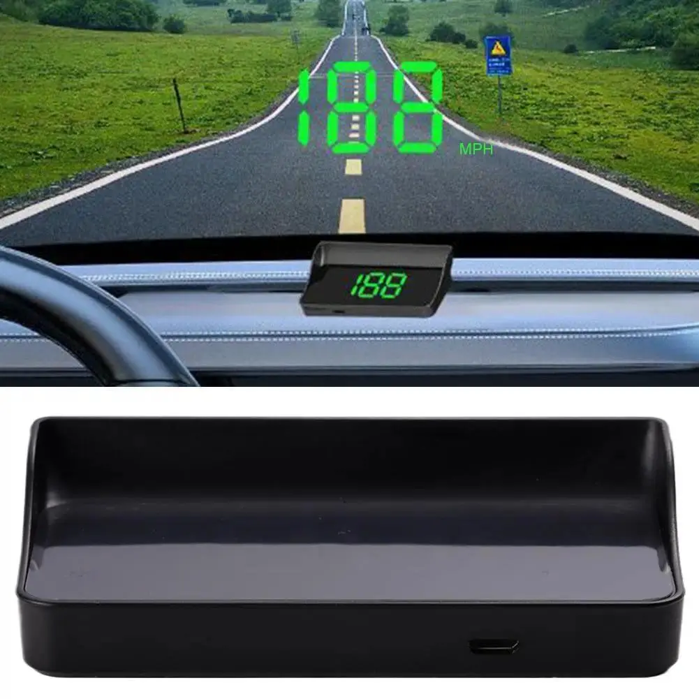 Head-up Display Car GPS Digital Speedometer Universal Speed Windshield Projector Plug&Play Auto Electronic Devices