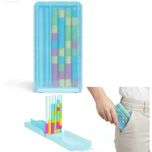 Mini Color Stack Challenge – Portable Brain Teaser Travel Game with 40 Color Rings,Compact Stack and Sort Color Ring Challenge,Perfect Fun Gift for Focus and Logic Training (1pcs)