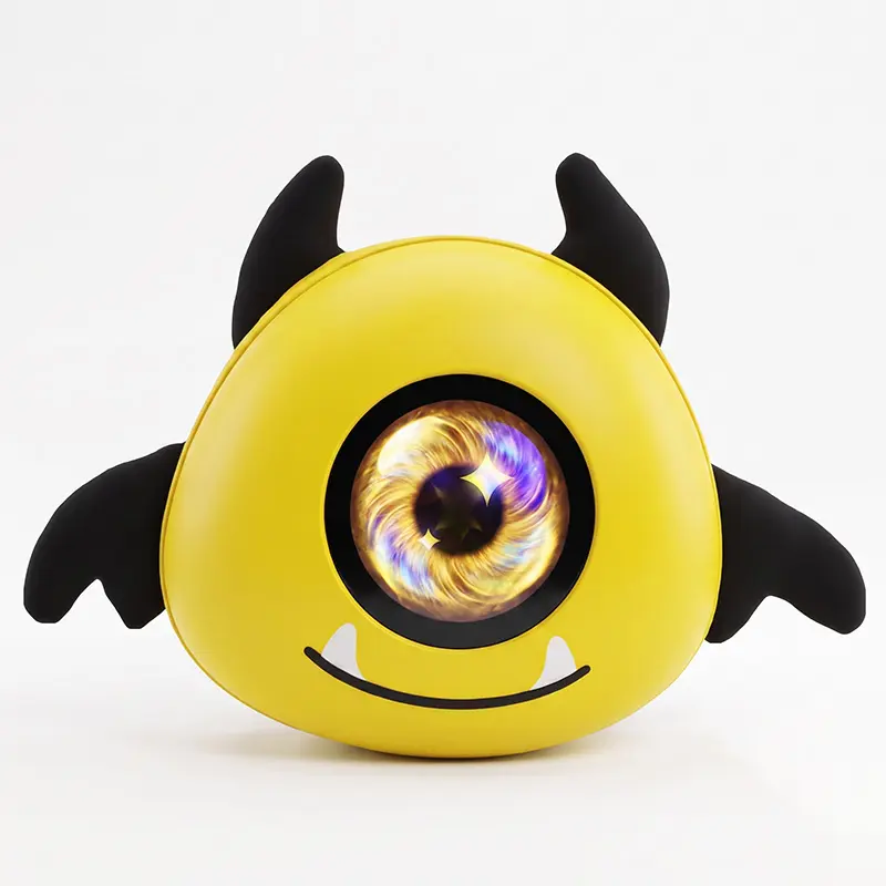 Little Devil Yellow LED Mini Hard-Shell Backpack - Built-In Organizer Backpacks, Portable Smart Electronic, Pixel Art, DIY Animation, Internal USB Cable, Tablet/Switch Compatible, Teen Tech Gift (External Battery Not Included)