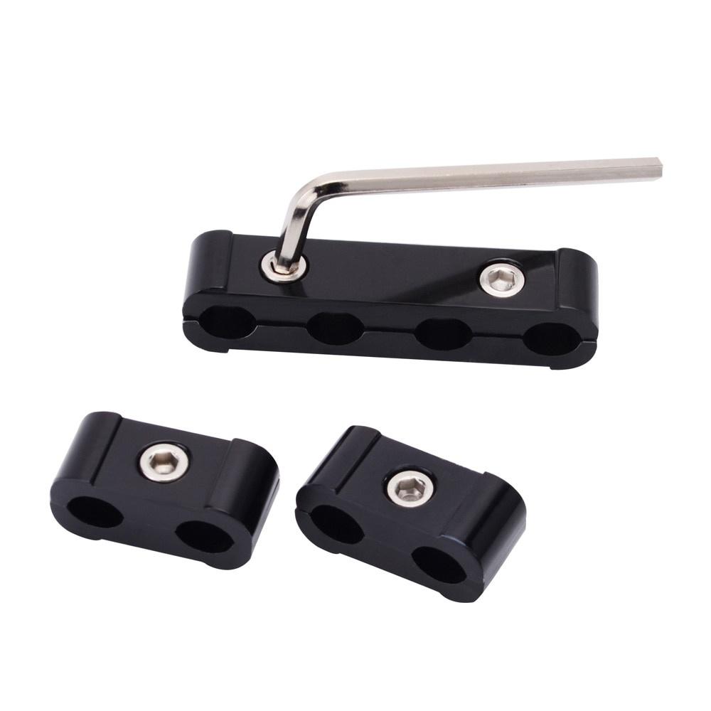 Automotive spark plug wire clip splitter wire ignition cable clip automatic decoration 3 for 8MM/9MM/10MM auto parts automotive modification, spark plug wire separator fixed sleeve aluminum alloy three-piece wire clip Automotive Accessories