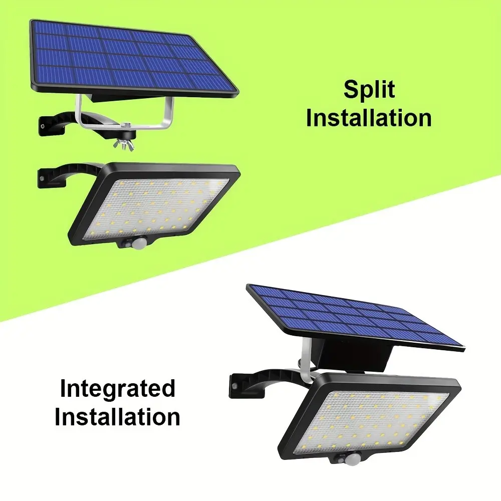 Solar Outdoor Wall Light with Motion Sensor, LED Wall Lamp, Easy Installation, Multiple Lighting Modes, 5500mah Battery, Garden, Patio, Fence, Front Door, Yard, Solar Outdoor Floodlight