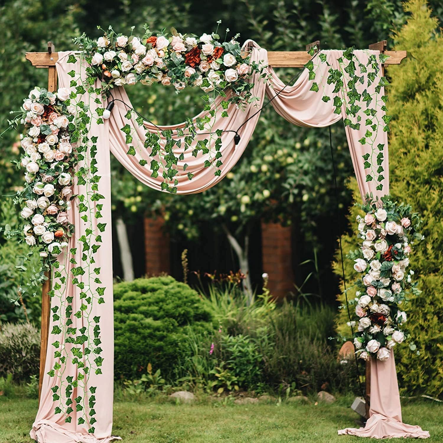 14 Pack 98 Feet Fake Ivy with Lights, Artificial Garland with 100 LED String Lights Greenery Hanging Plant Vine for Bedroom Wall Decor Wedding Party Room Aesthetic Stuff 14 Pack 98 Feet Fake Ivy with Lights, Artificial Garland with 100 LED String Lights Greenery Hanging Plant Vine for Bedroom Wall Decor Wedding Party Room Aesthetic Stuff
