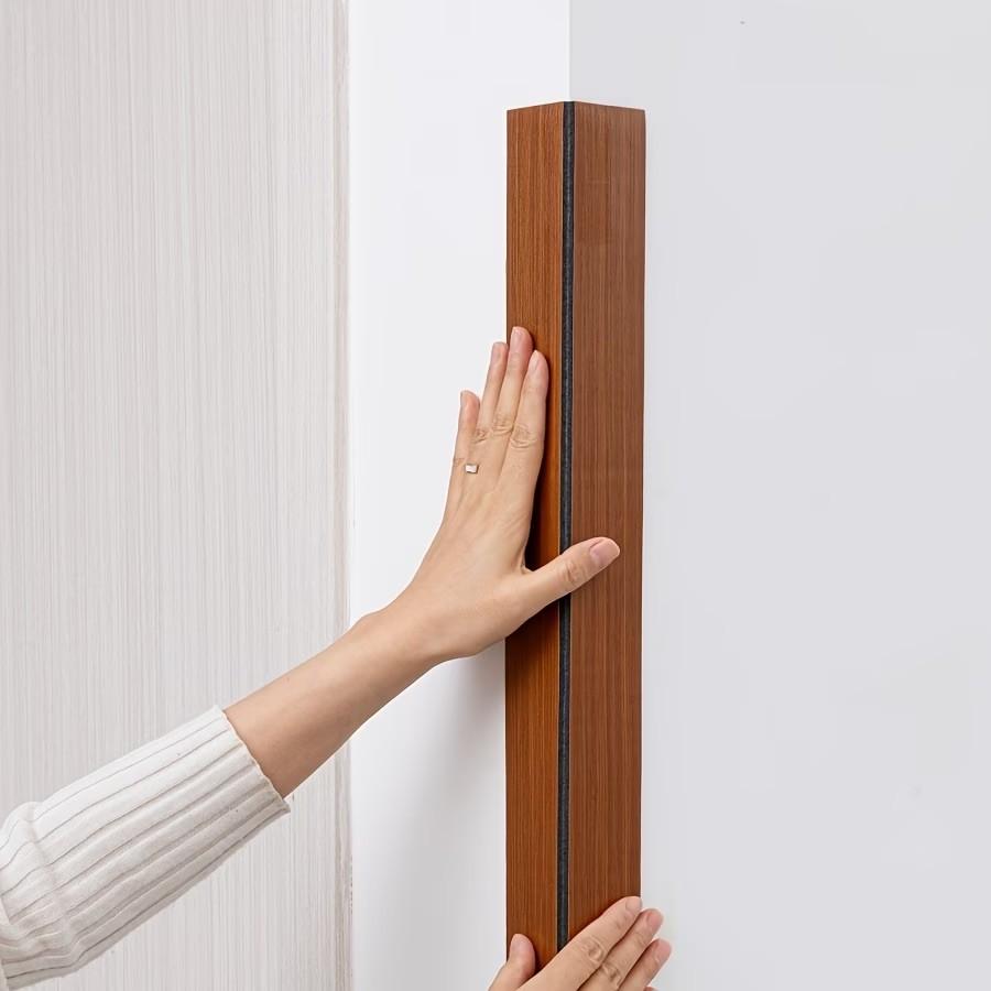 3D Retro Peel and Stick Baseboard, Waterproof Wall Border Decoration, Wall Skirting Board Molding Decoration, Bedroom, Living Room, Kitchen, Bathroom DI