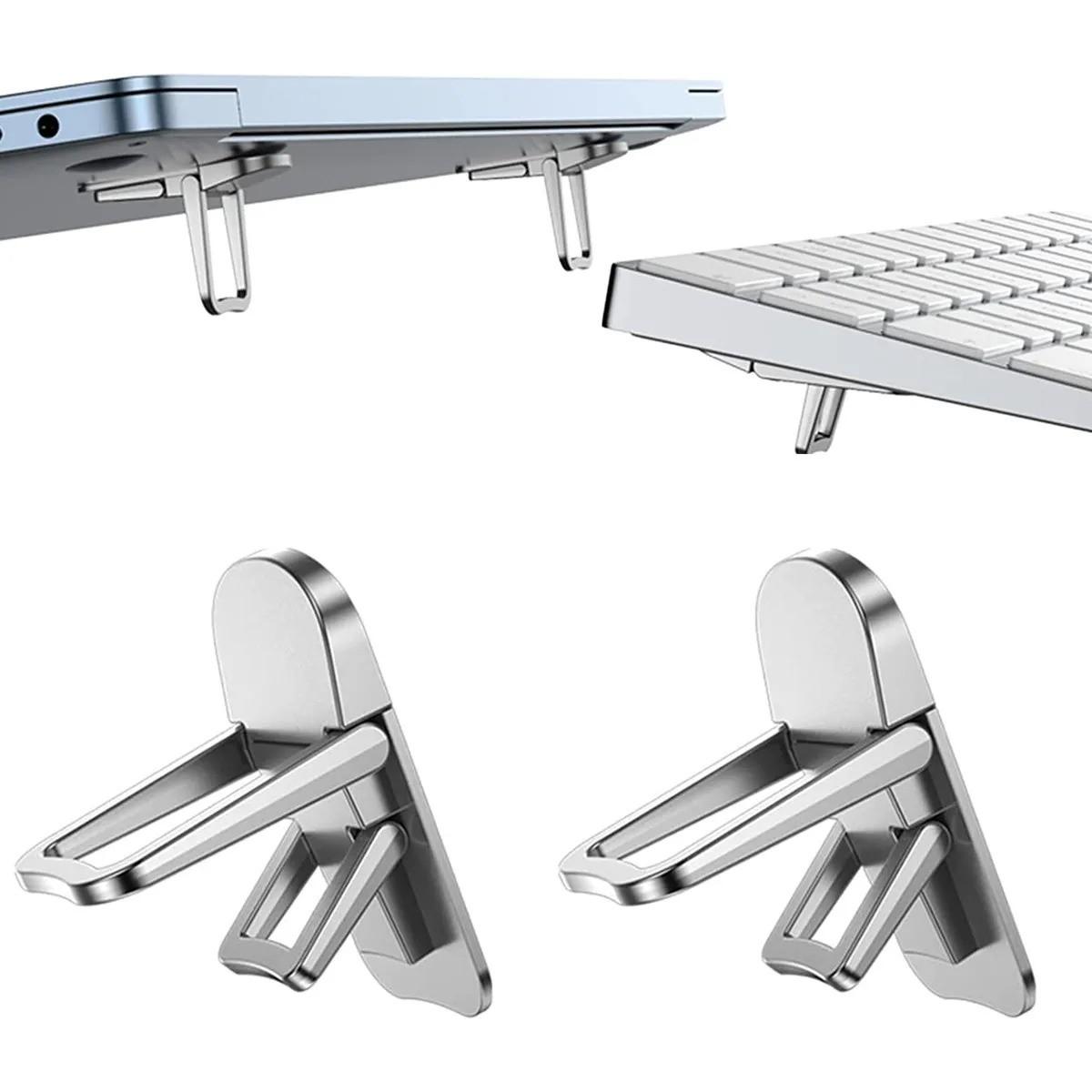 Adjustable Foldable Keyboard Stand, Quick Heat Dissipation, Elegant Design, Desktop Stand for Laptop Tablet Phone, Ergonomic Computer Accessory