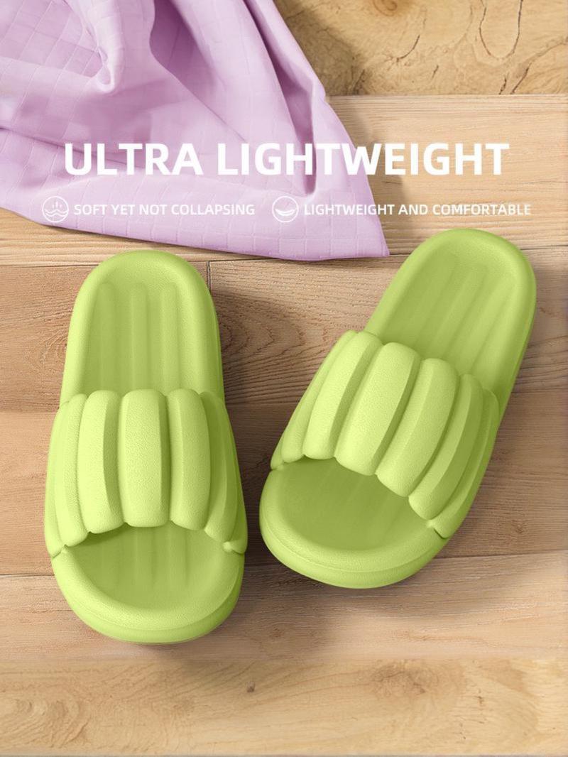 Women's Eva Flat Non-Slip Bath Slippers, Soft Indoor Outdoor Casual Shoes, Unisex Comfortable Home Footwear, Simple Style, Soft Sole Slippers, Lightweight Slippers