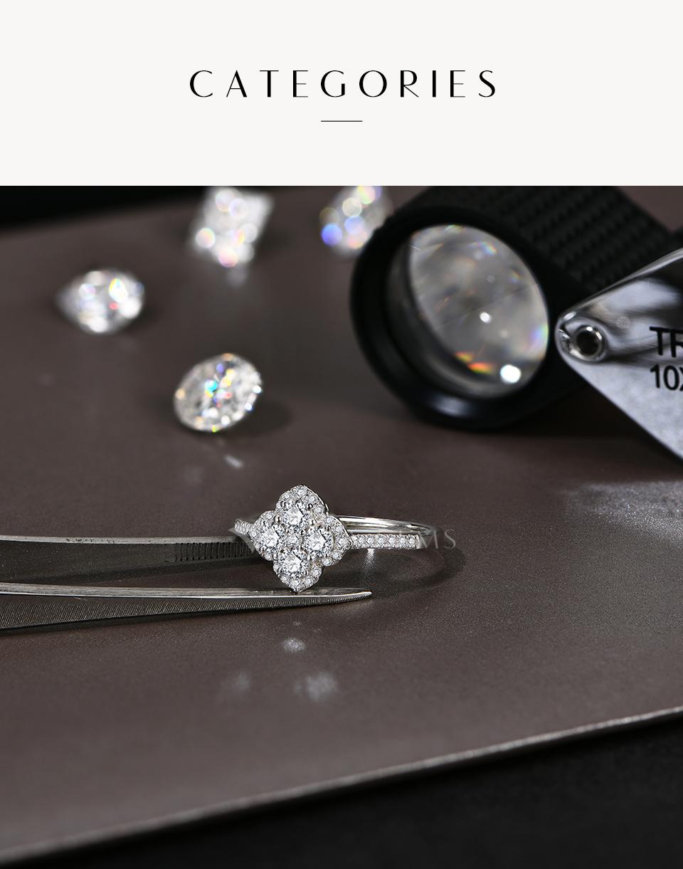 1.3ct D VVS1 Color Synthetic Moissanite Ring for Women 925 Sterling Silver Engagement Wedding Party Fine Jewelry Gift New R178 SpringStatements