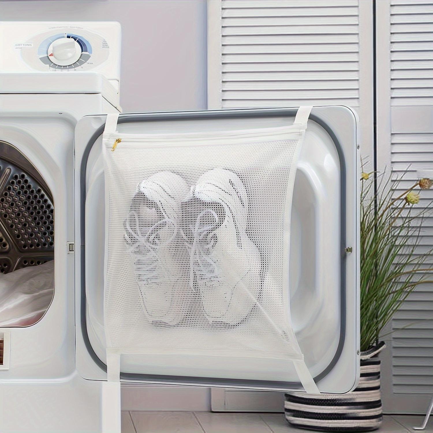 Sneaker Dryer Bag, 1 Count Durable Shoe Washing Bag with Elastic Straps, Laundry Bag for Sneakers, Washing Machine Drying Bag for Shoes, Clothing, and Laundry, Laundry Products
