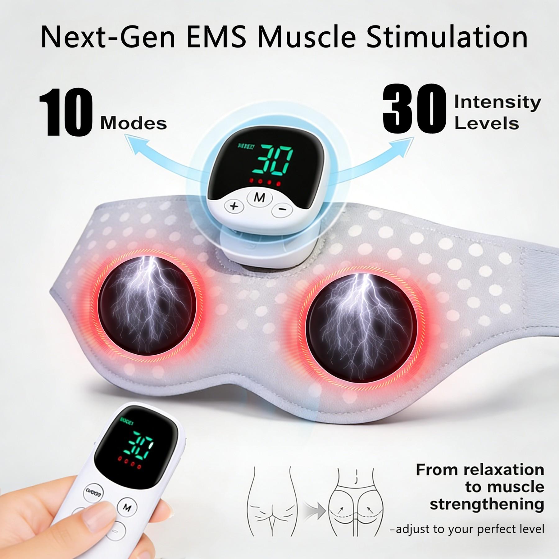 Booty Stimulator EMS Hip Trainer, Intelligent Wireless Fitness Butt Lifting Machine, 10 Modes Smart Training, Muscle Conditioning