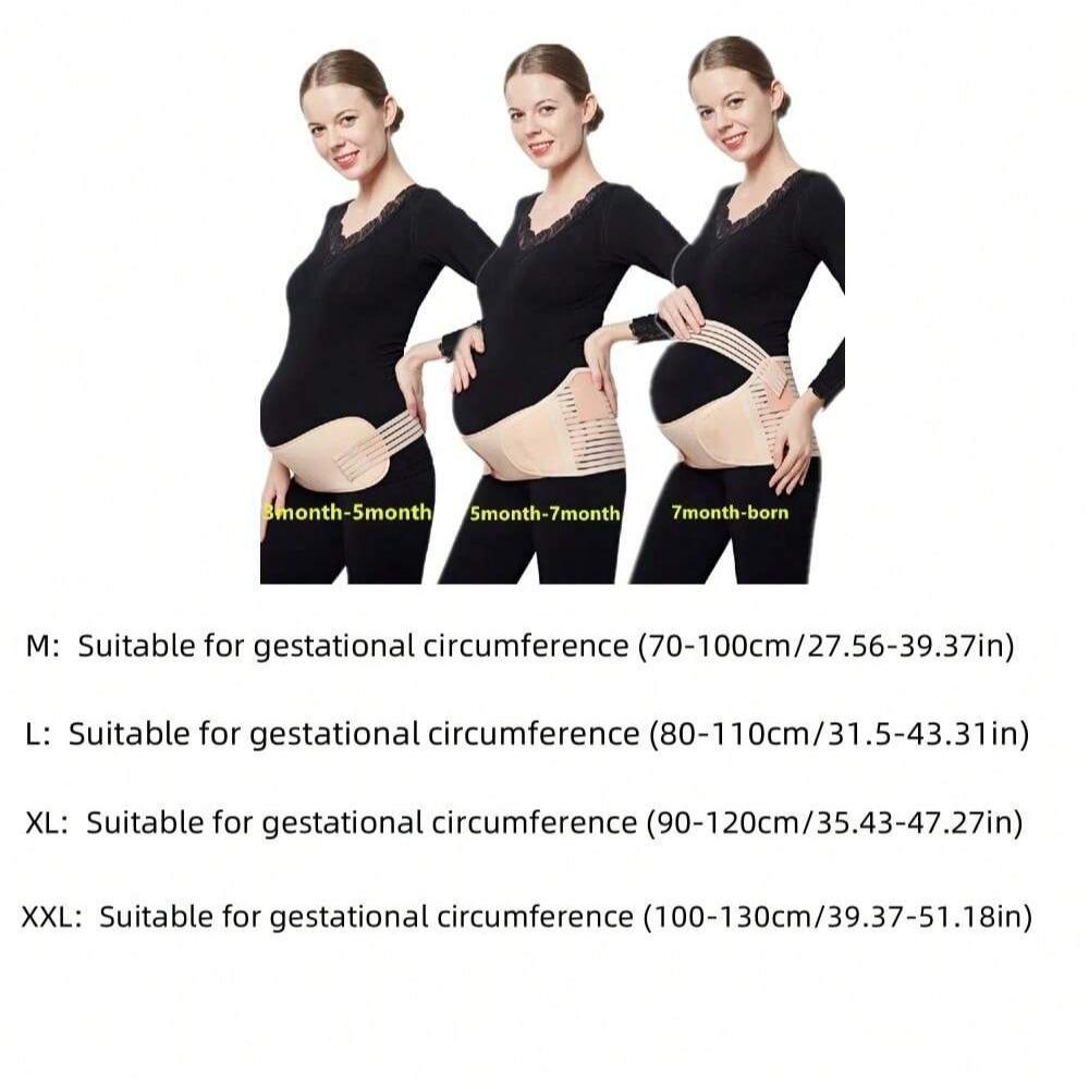 Breathable Adjustable Pregnant Belly Band Waist Support Belt, Plus Size Abdominal Wrap, Comfortable Maternity Belts for Pregnancy