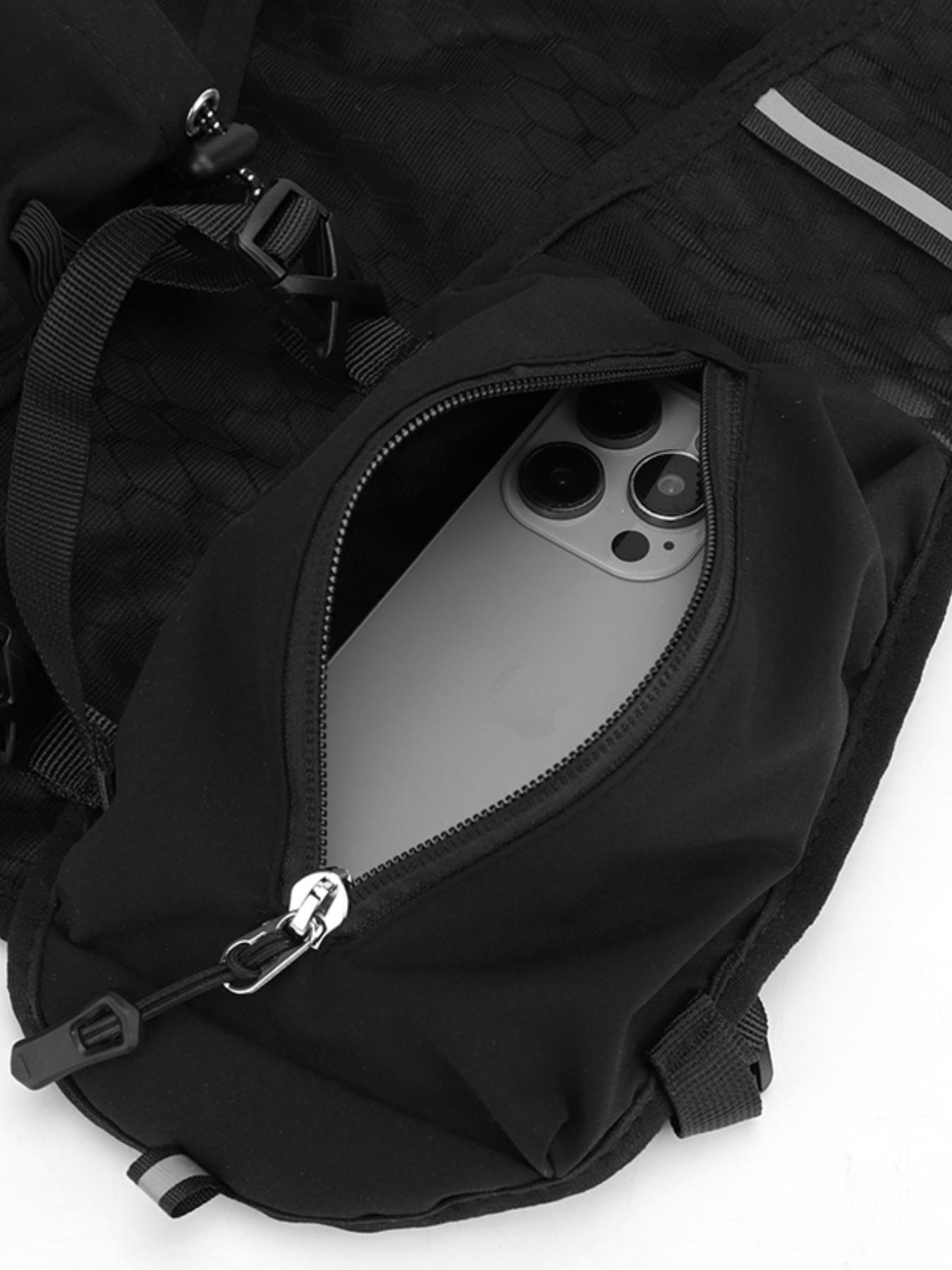 Running Hydration Bladder Backpack, Multi-Functional Skin Pack for Cycling & Fitness, Breathable Reflective Vest for Men & Women, Jogging Equipment