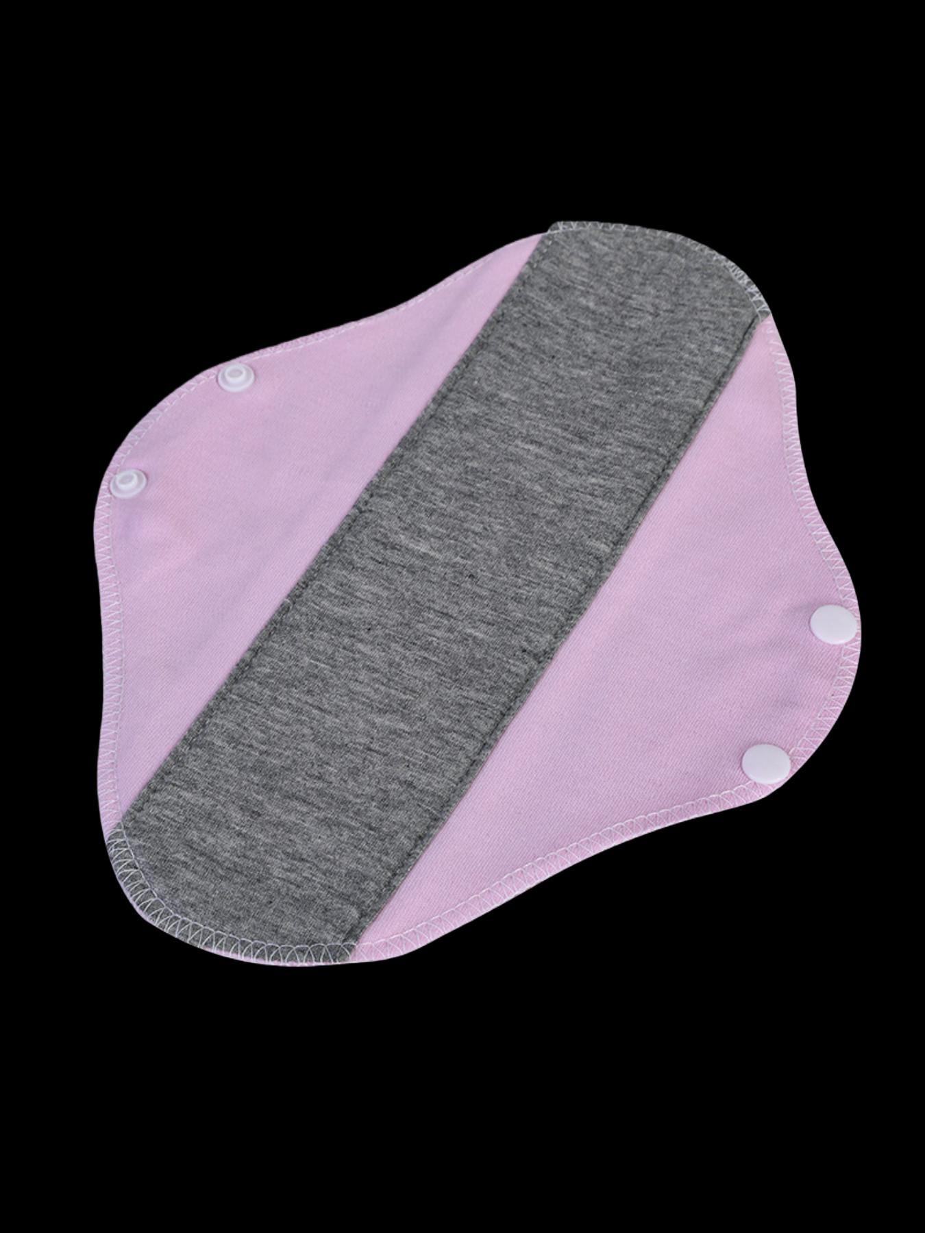 3-Pack Mixed Color Graphene Antibacterial Washable Cotton Pads, Reusable Sanitary Pads for Middle Aged and Elderly, Leak-Proof Incontinence Pads