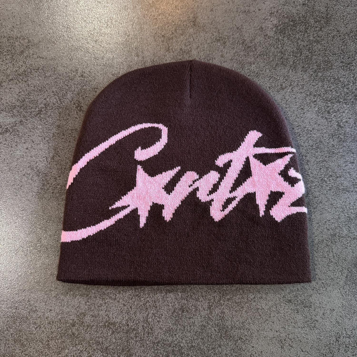 Graffiti Star Knit Beanie - Y2K Streetwear Cuffed Skullcap, Soft Warm Winter Hat for Men & Women, Hip-Hop Style, Multiple Colors