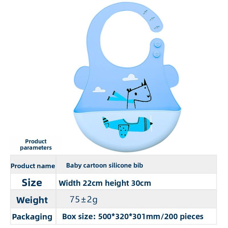 New silicone bib baby eating rice pocket baby products soft anti-fouling baby saliva towel