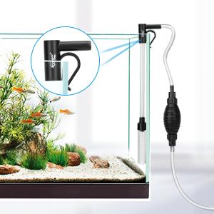 hygger Gravel Vacuum for Aquarium, Aquarium Siphon Vacuum Cleaner for Fish Tank Gravel and Sand Cleaning, Remove Dirt, Water Change, Aquarium Gravel Cleaner with Adjustable Water Flow hygger Gravel Vacuum for Aquarium, Aquarium Siphon Vacuum Cleaner for Fish Tank Gravel and Sand Cleaning, Remove Dirt, Water Change, Aquarium Gravel Cleaner with Adjustable Water Flow