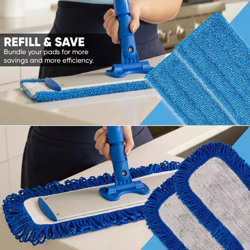 Baseboard Pro Mucho Mop - Baseboard Cleaner Tool with Handle - Clean Base Boards Easily | Microfiber | Professional Quality | Machine Washable |    Lightweigh