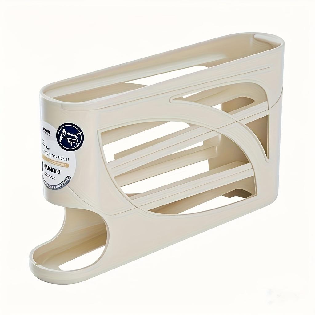 32-Egg Capacity 4-Tier Fridge Egg Organizer | Side Door Storage for Kitchen | Auto-Rolling Multi-Layer Large Capacity Egg Holder