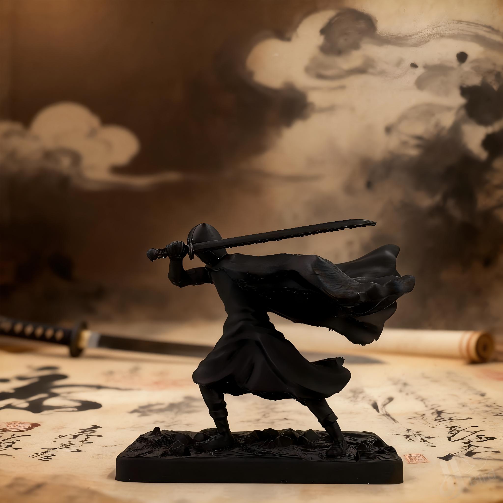 Abstract Wind Sword Knight Figurine, Collectible Hand Model, Home Bookshelf Desktop Decoration, Creative Art Display, Must-Have for Collectors