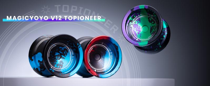 MAGICYOYO V12 Finger Spin Yoyo Professional Responsive Yoyo for Kids & Adults, Unresponsive Yoyo for Advanced, Professional Yoyo with 12 Yoyo Strings & Yo-Yo Accessory Kit
