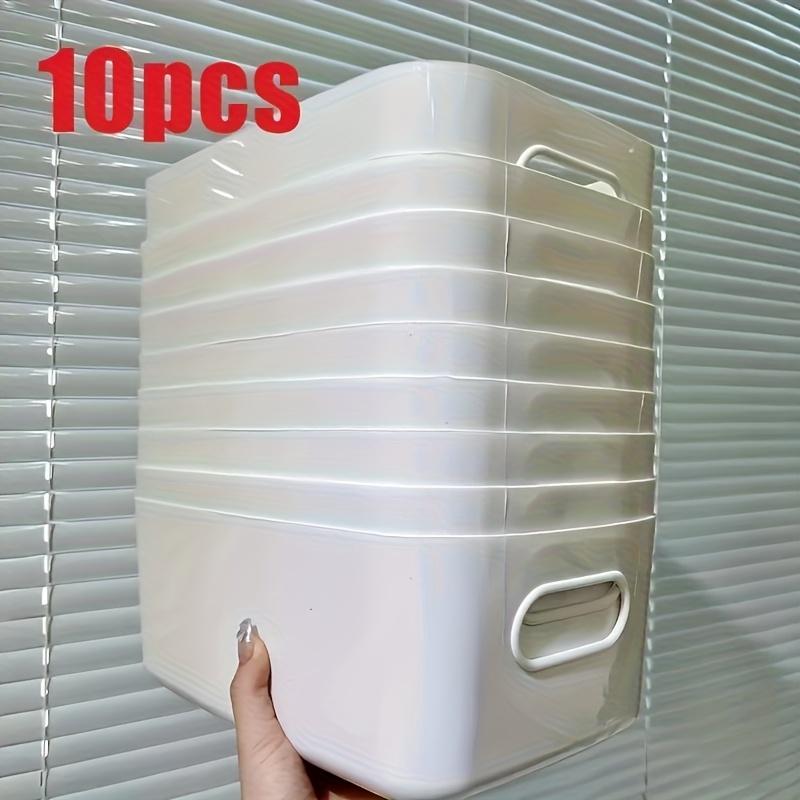 Wide Stackable Storage Box Universal Storage Basket for Wardrobe, Kitchen, and Desktop